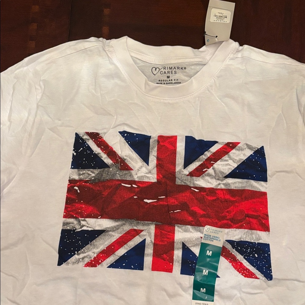 Primark Kids British Flag Tee - Red, Blue, White